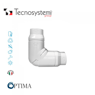 Короб декоративный Optima (шарнирный отвод 80°- 140°) Tecnosystemi CPS 62